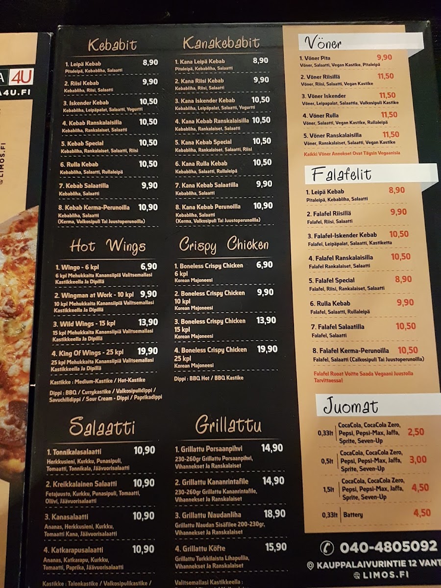 Menu Pizzeria Limos-6