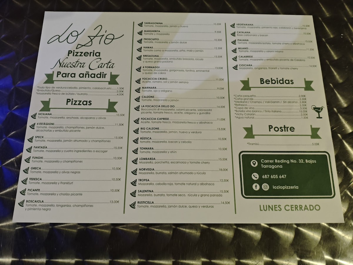 Menu Pizzeria Lo Zio-5