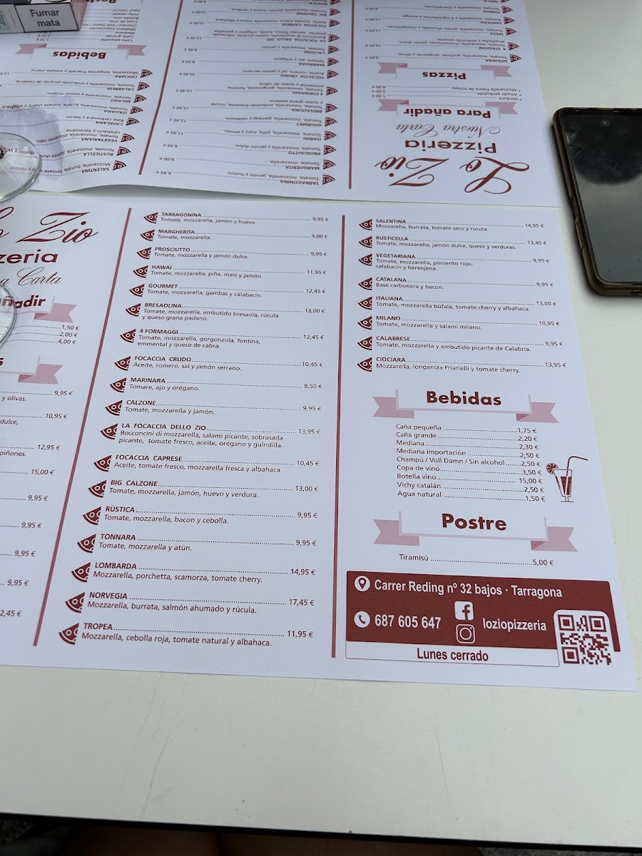 Menu Pizzeria Lo Zio-7