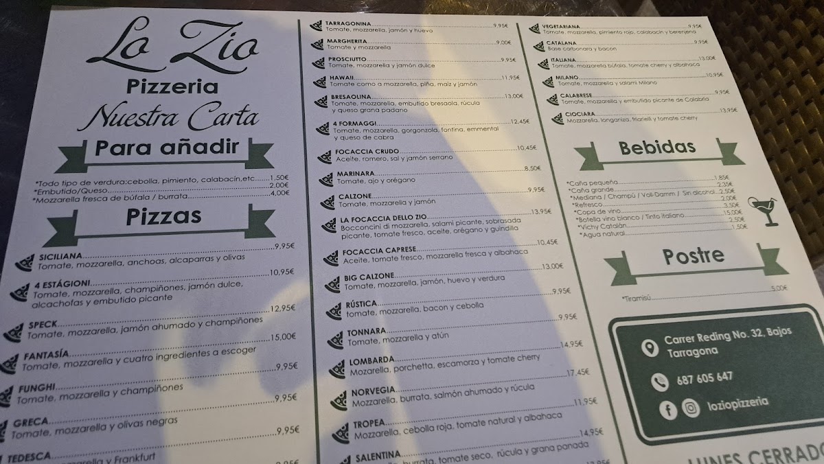 Menu Pizzeria Lo Zio-8