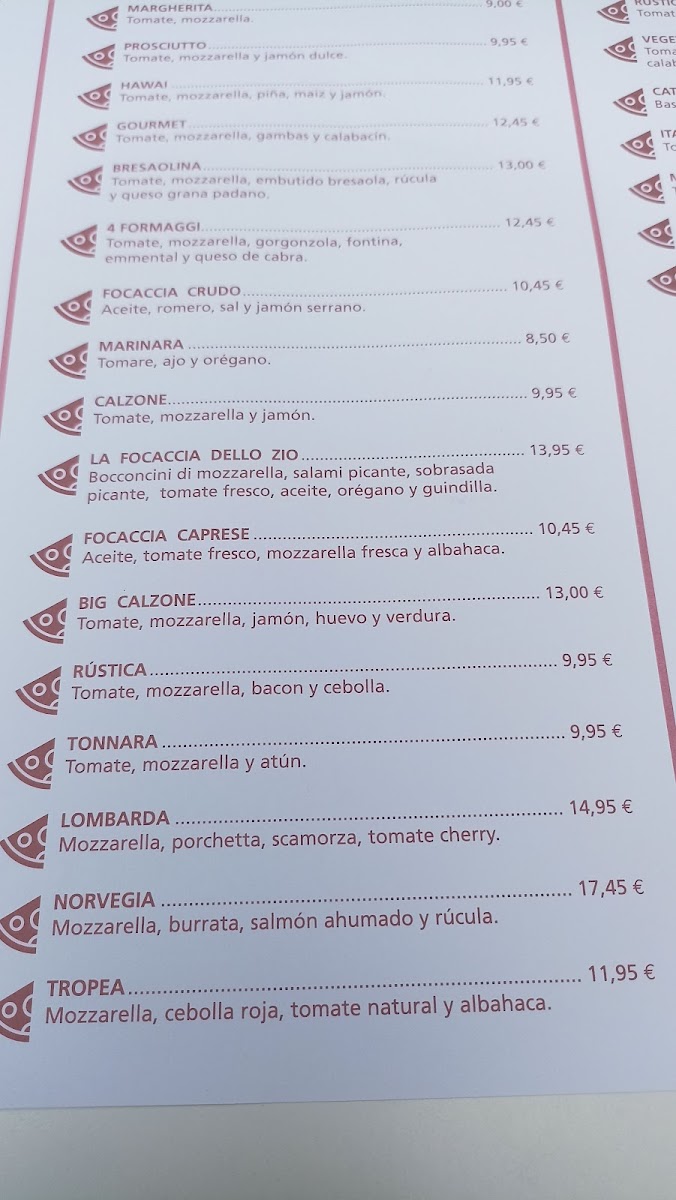 Menu Pizzeria Lo Zio-9