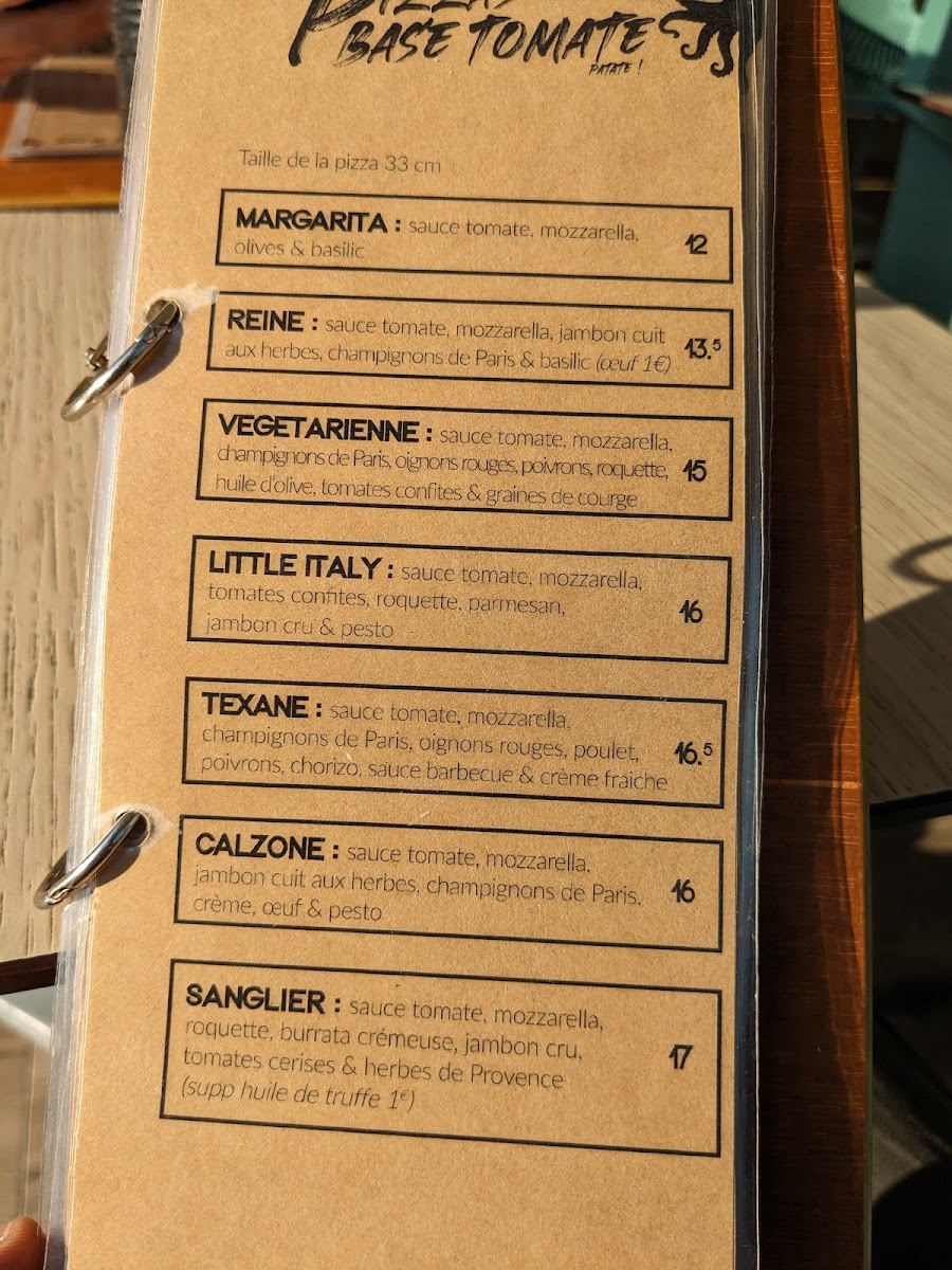 Menu Pizzeria L'octopus - Pizzas / Tapas / Cocktails-2