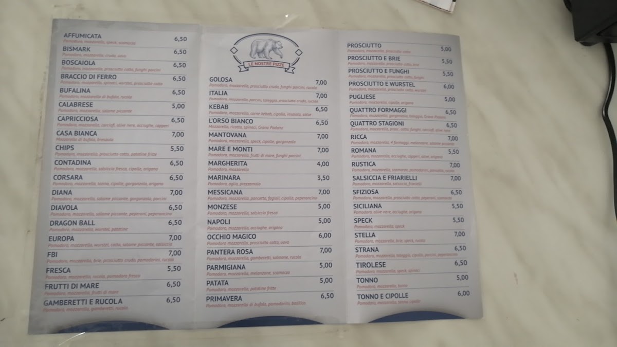 Menu Pizzeria L'orso Bianco-4