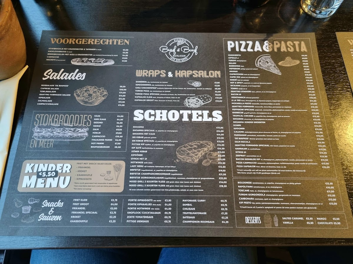 Menu Pizzeria Lunchroom Buuf&buuf-1