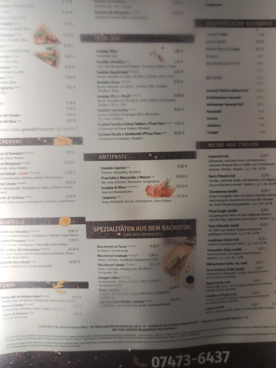 Menu Pizzeria Löwen-3