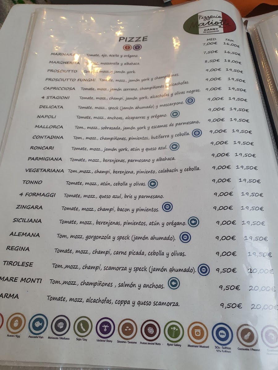 Menu Pizzeria Mariotti Canet-10