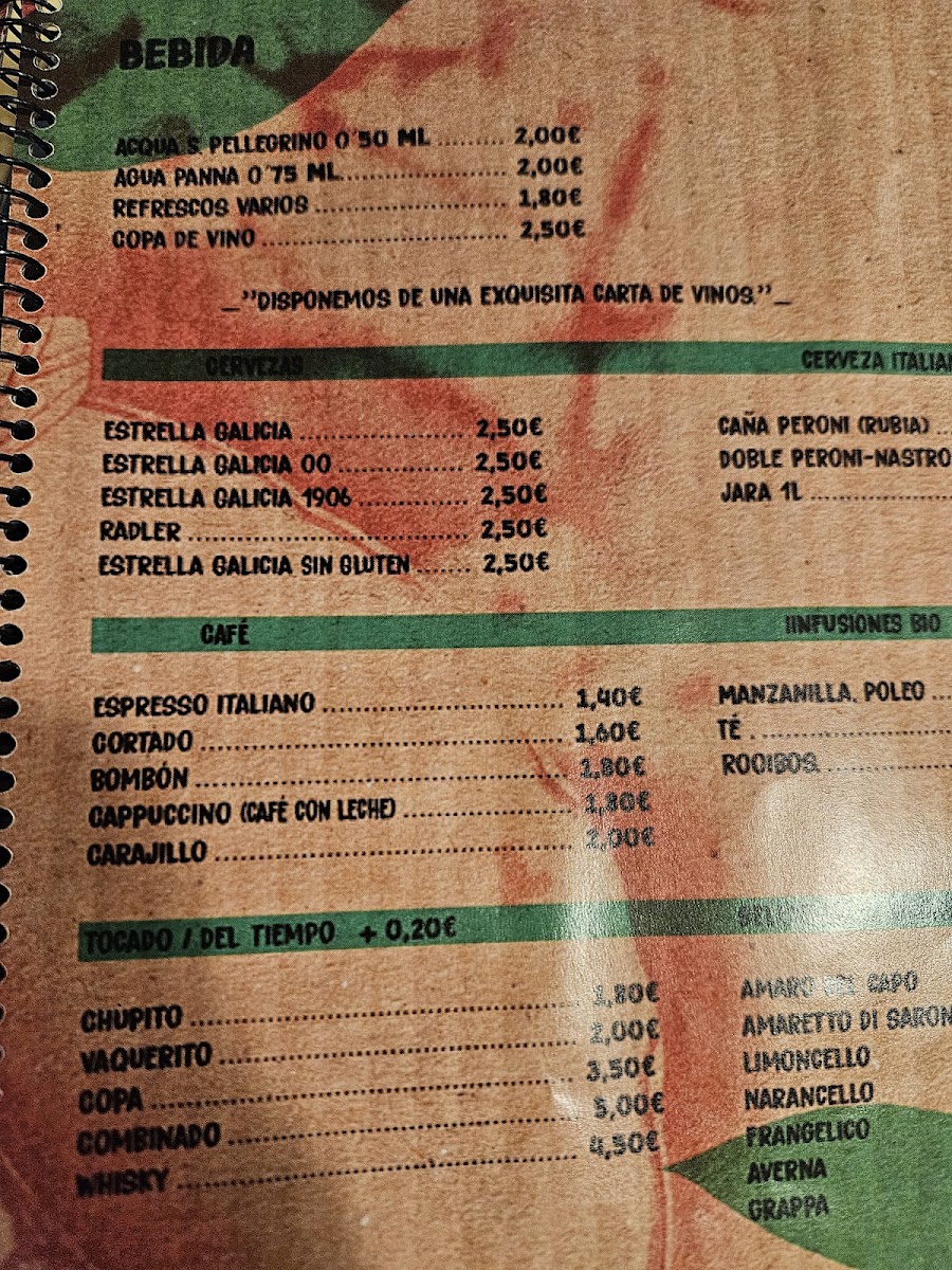 Menu Pizzeria Mariotti Canet-9