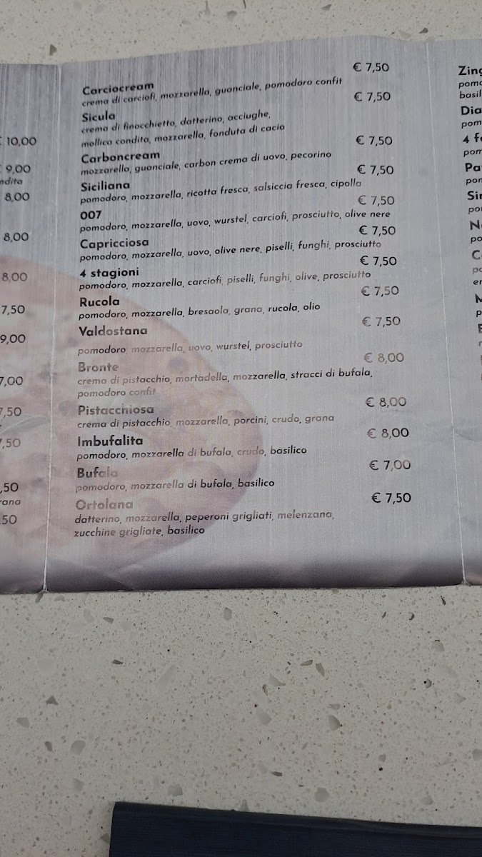 Menu Pizzeria Maurizio-8