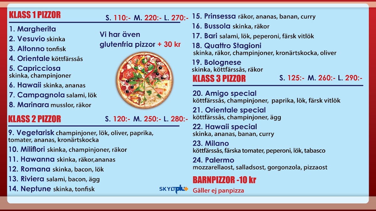 Menu Pizzeria Milano I Ludvika-2