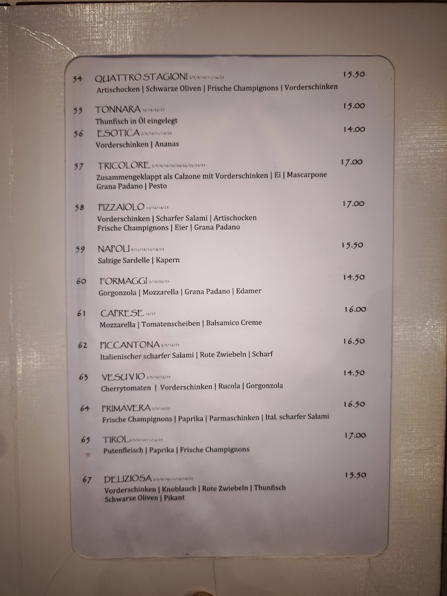Menu Pizzeria Moderna 'der Neue Löwe'-4