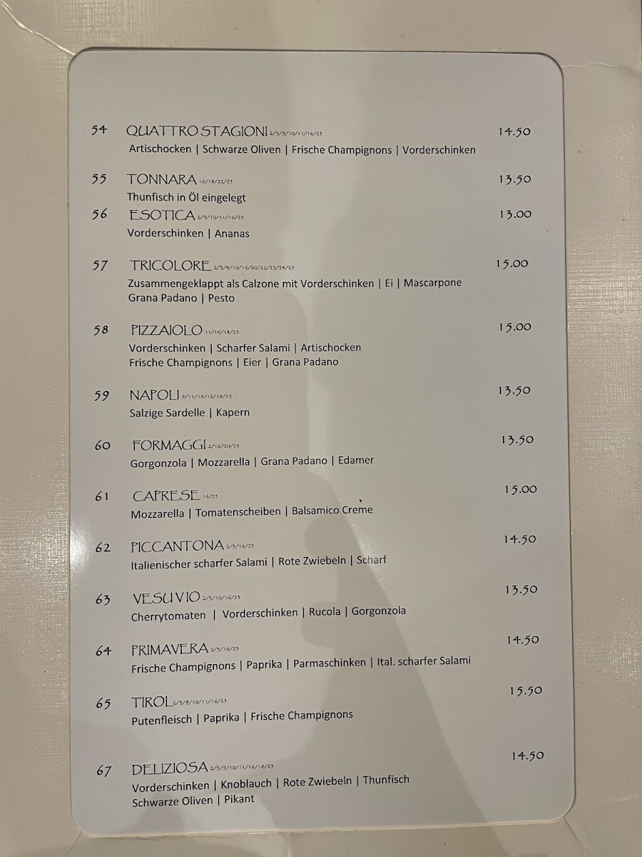 Menu Pizzeria Moderna 'der Neue Löwe'-6