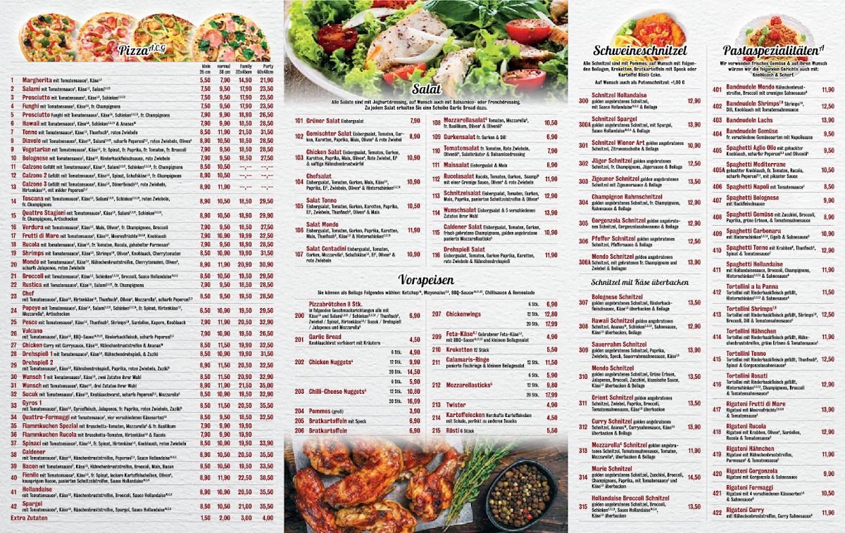 Menu Pizzeria Mondo-1