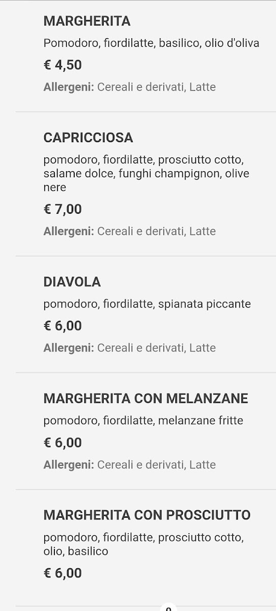 Menu Pizzeria Napoletana By Sciuscià-1