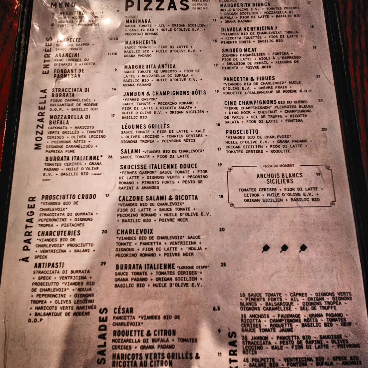 Menu Pizzéria No.900 - St-Paul-10