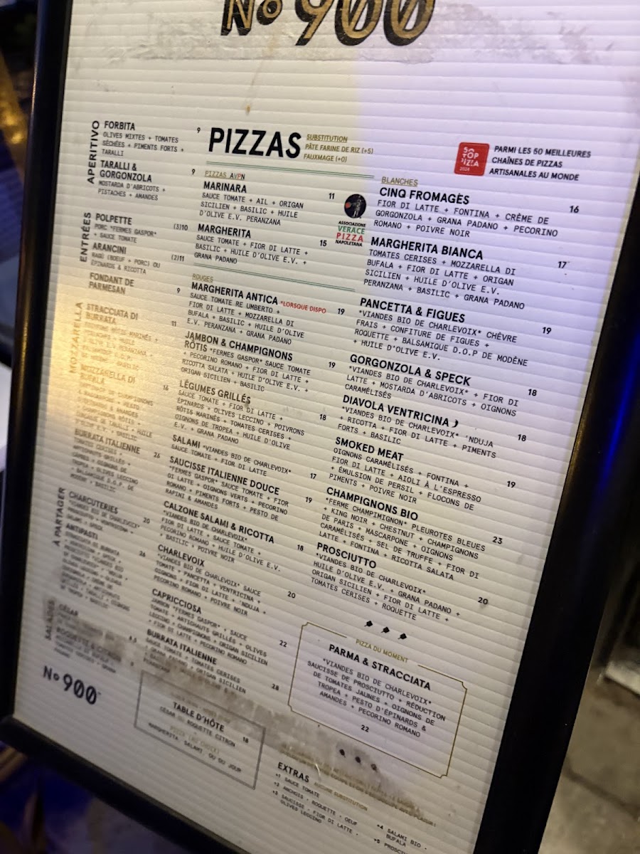 Menu Pizzéria No.900 - St-Paul-3