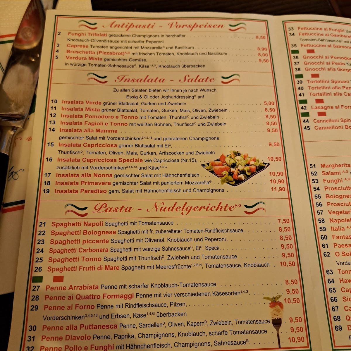 Menu Pizzeria O Sole Mio-3