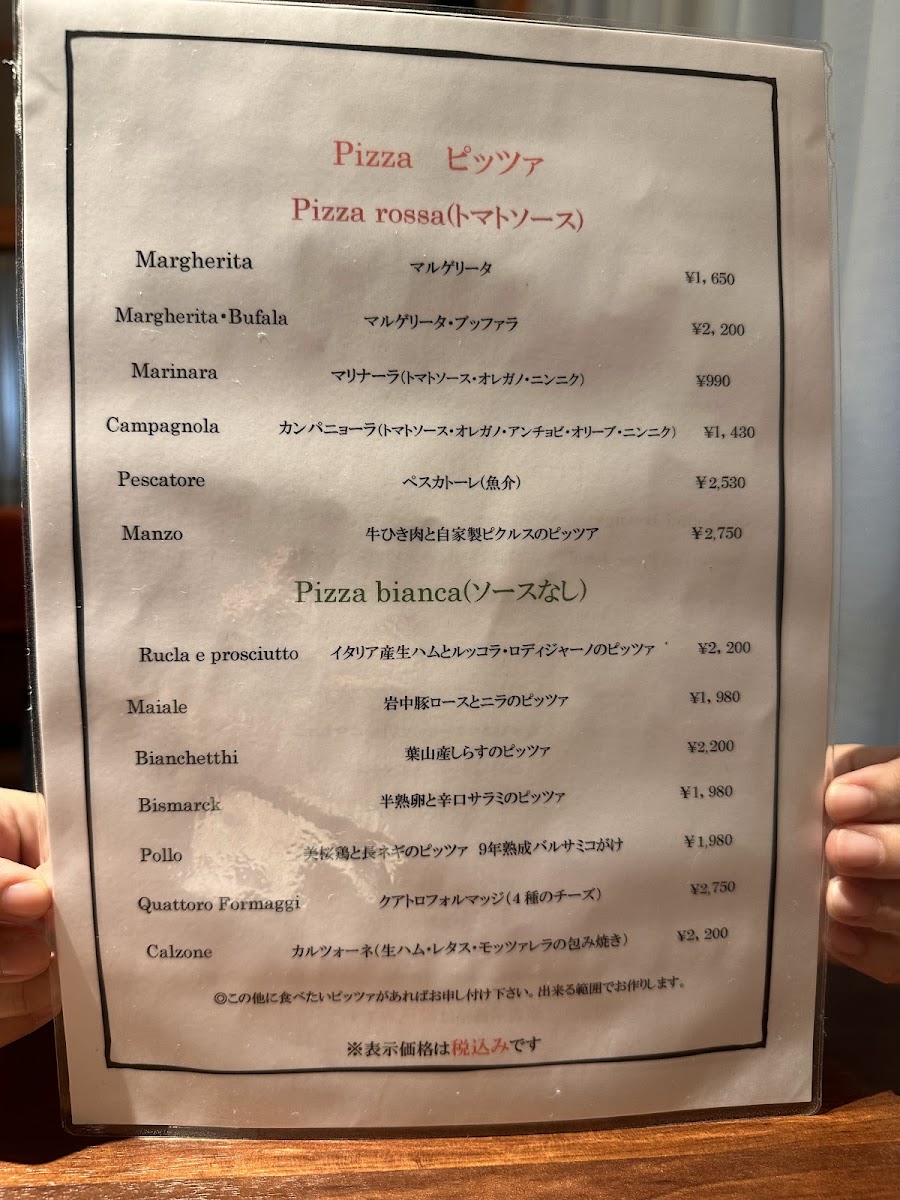 Menu Pizzeria Oasi-1