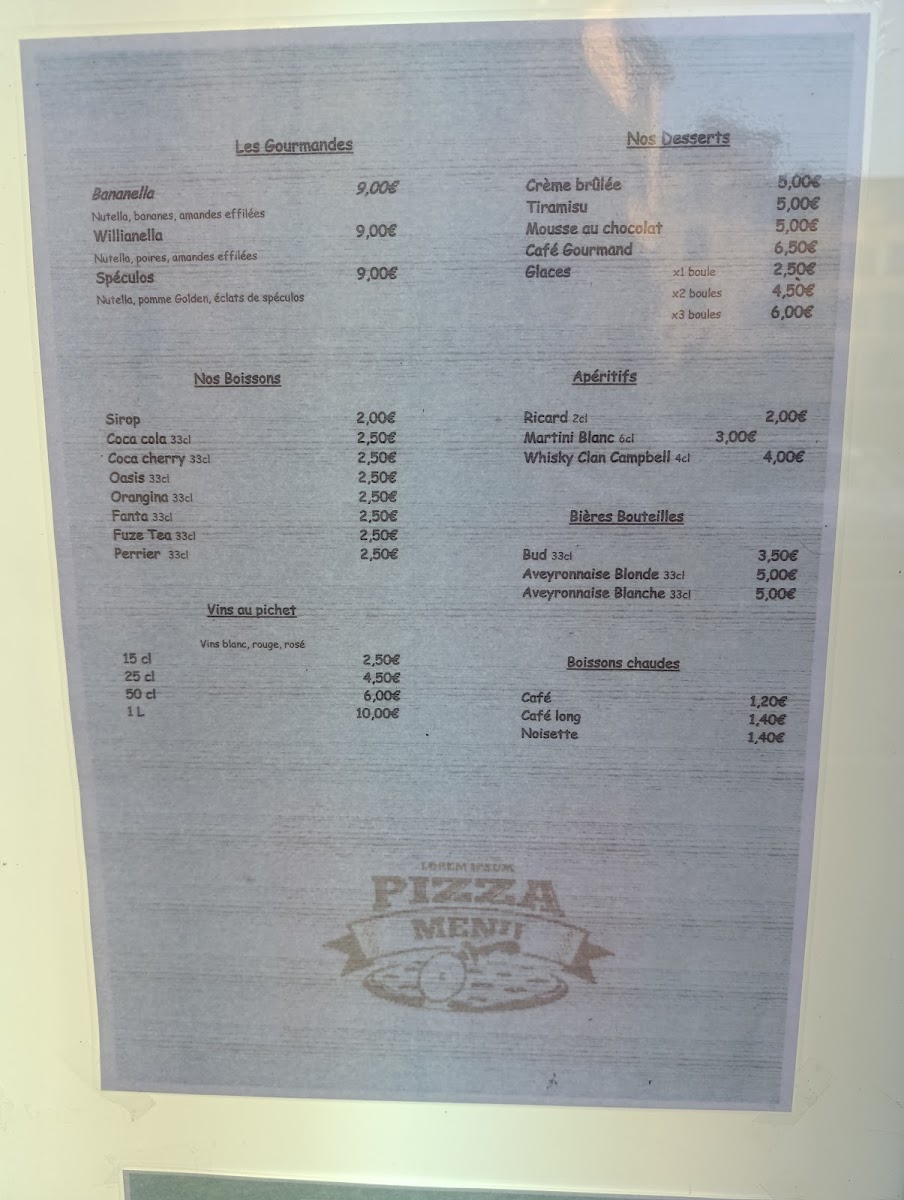 Menu Pizzeria Oňiebien-2