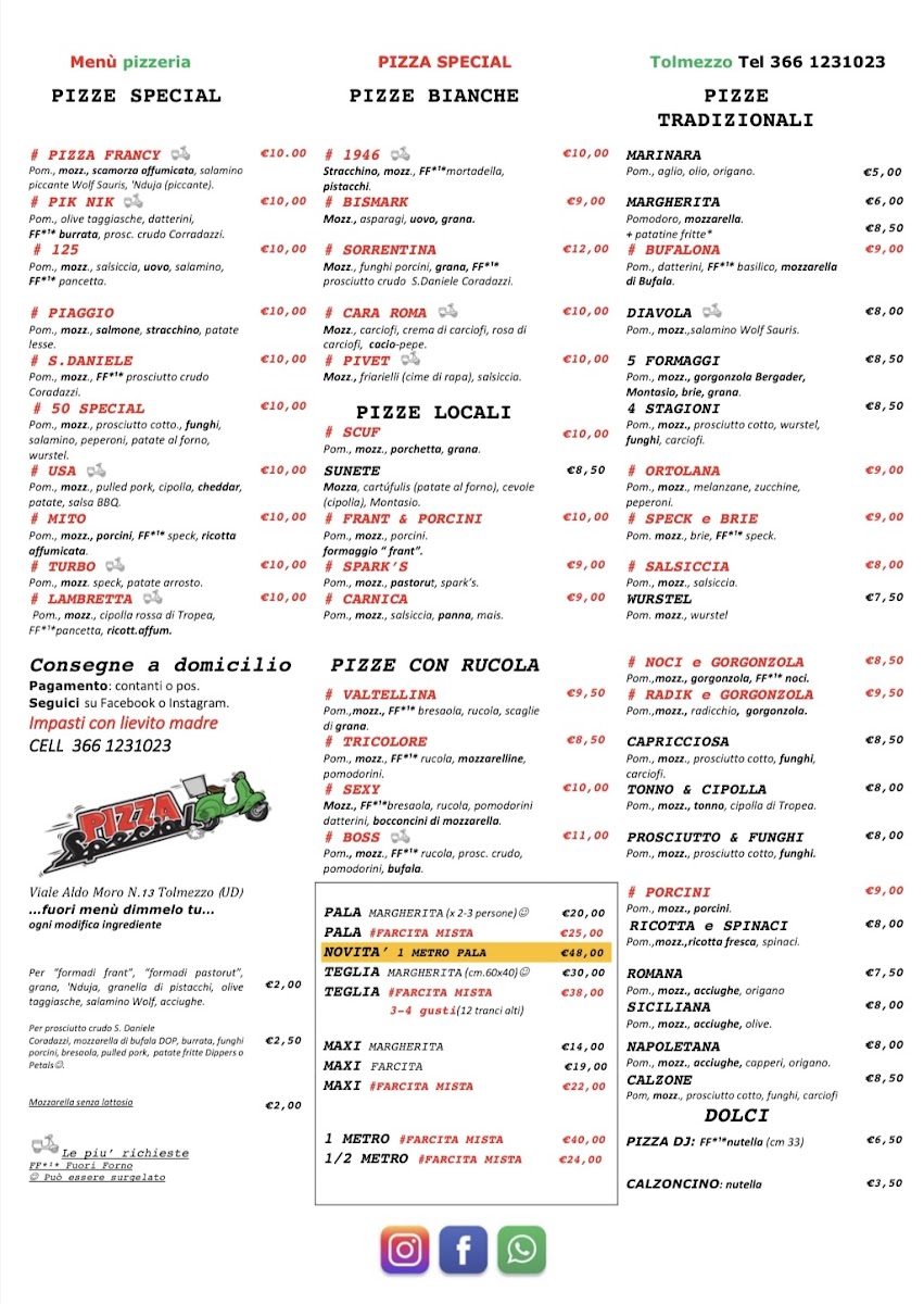 Menu Pizzeria Pizza Special Tolmezzo-1