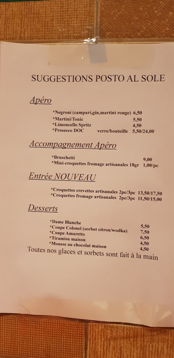 Menu Pizzeria Posto Al Sole-7