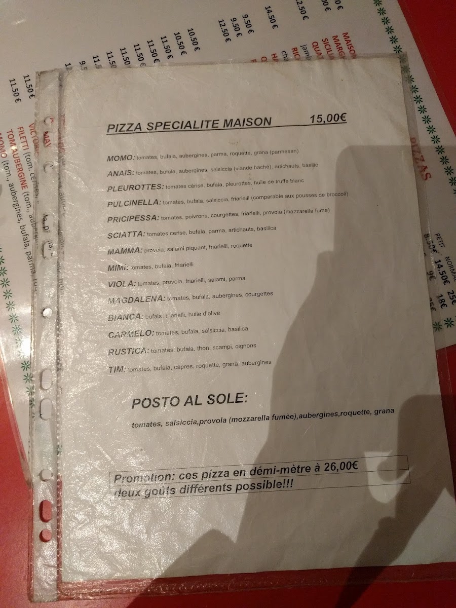 Menu Pizzeria Posto Al Sole-9