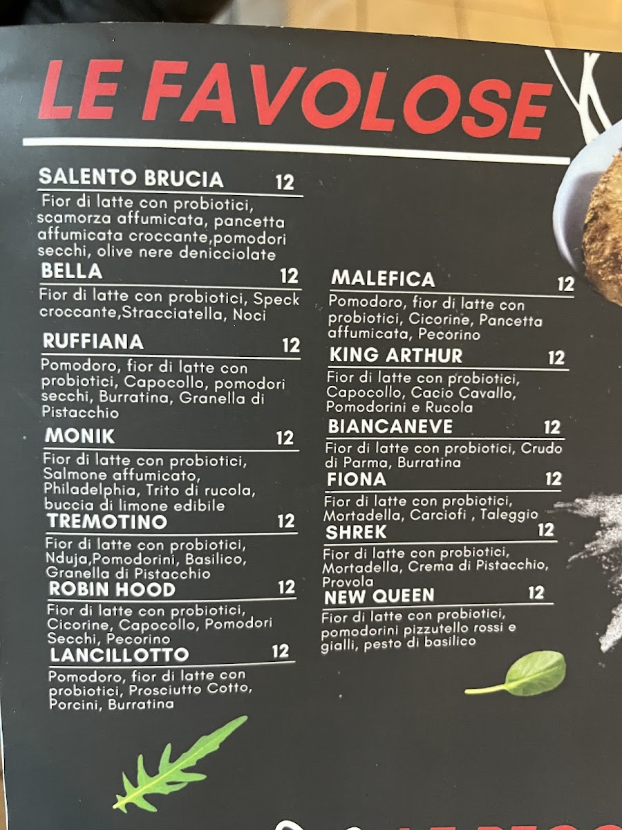 Menu Pizzeria Raggio Di Sole-1