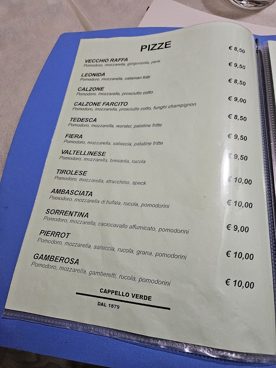 Menu Pizzeria Ristorante Cappello Verde-3