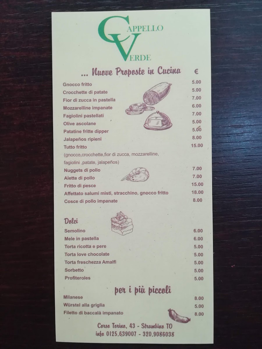 Menu Pizzeria Ristorante Cappello Verde-7