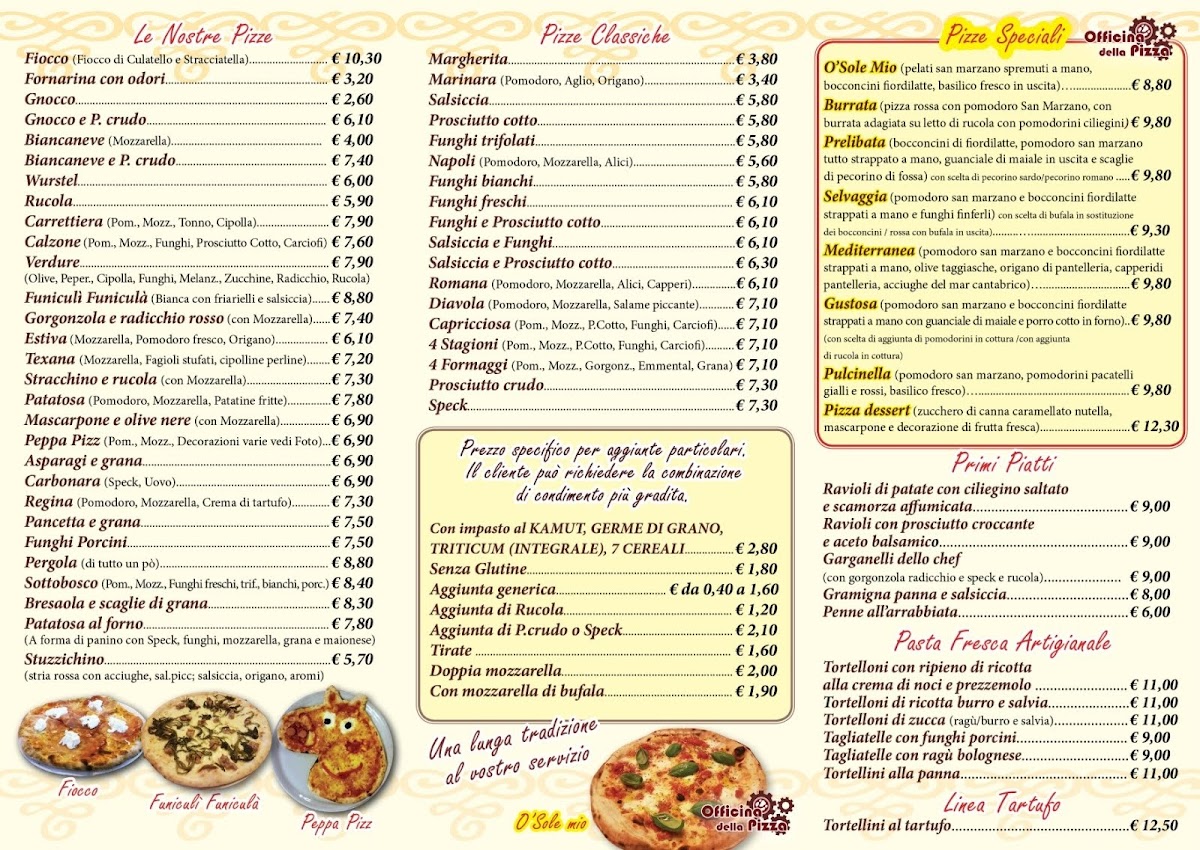 Menu Pizzeria Ristorante 'la Pergola'-1