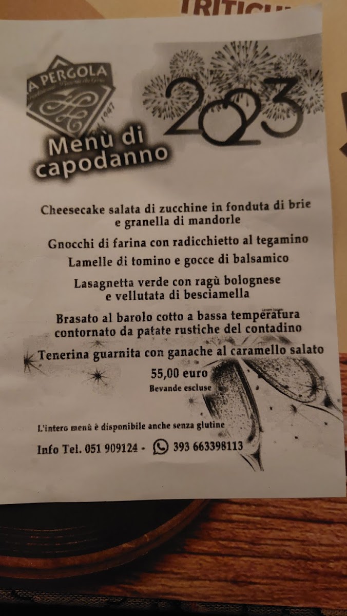 Menu Pizzeria Ristorante 'la Pergola'-10