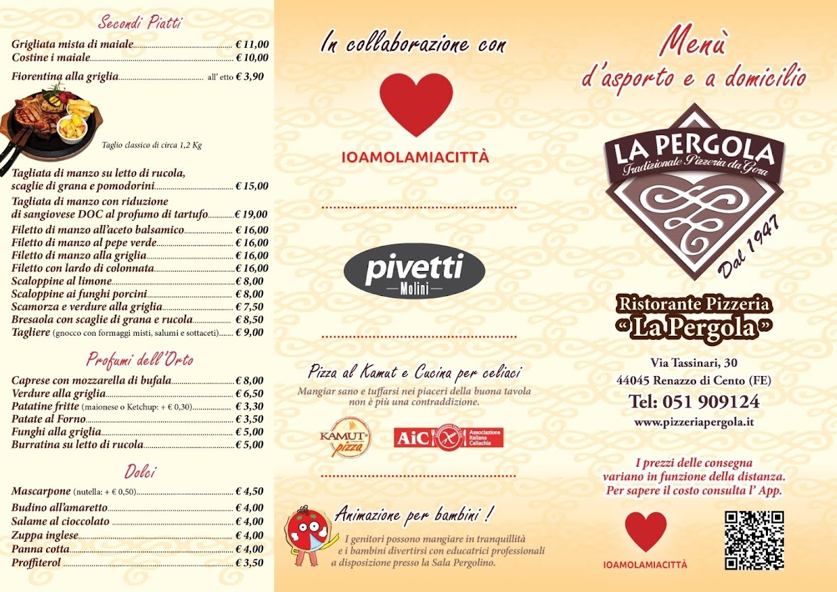 Menu Pizzeria Ristorante 'la Pergola'-2