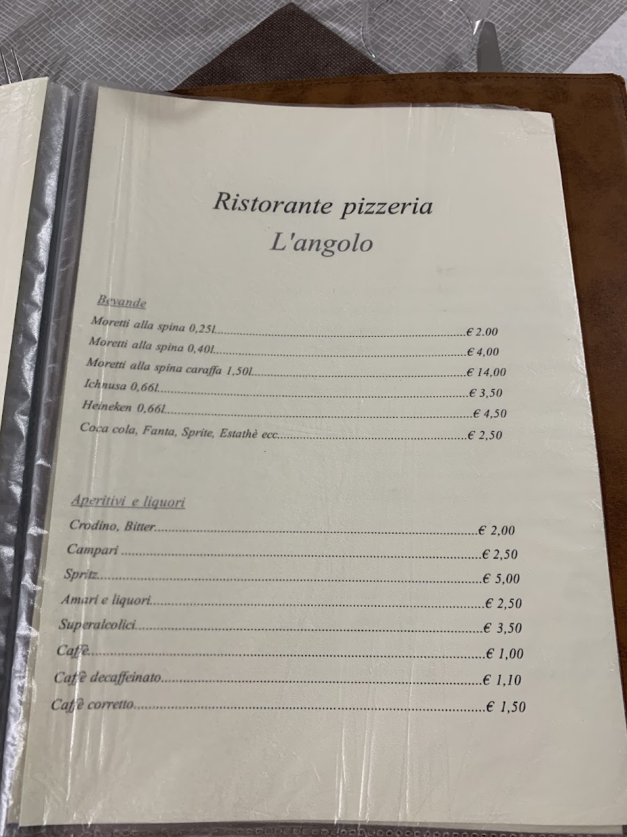 Menu Pizzeria Ristorante L'angolo-8