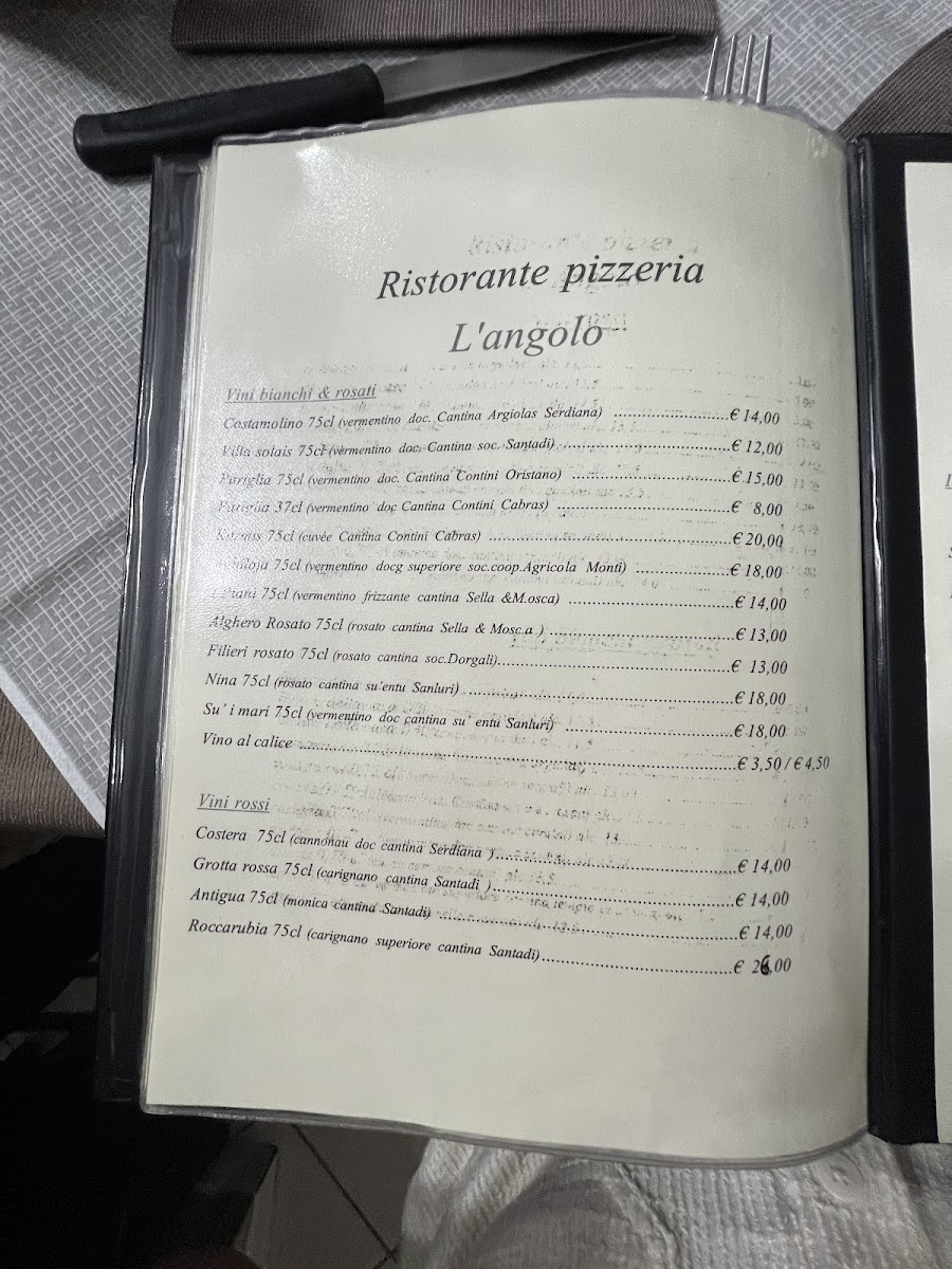 Menu Pizzeria Ristorante L'angolo-9