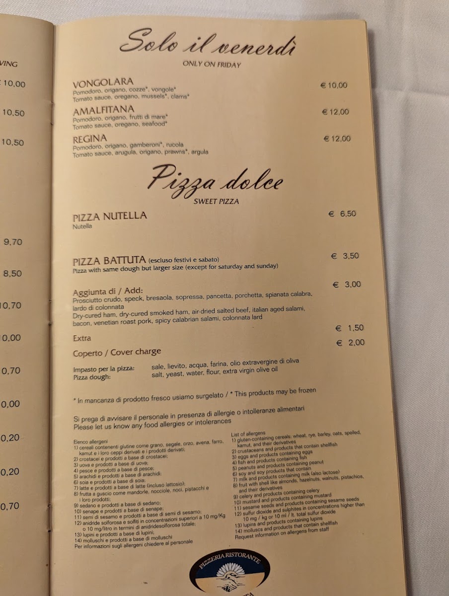 Menu Pizzeria Ristorante Margherita Vittorio Veneto-3