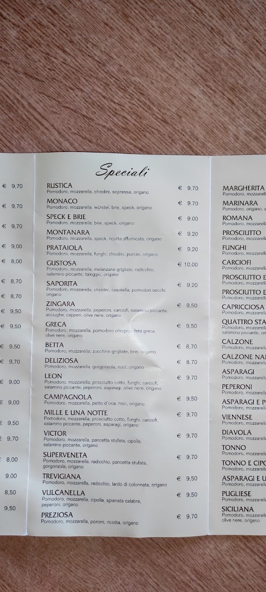 Menu Pizzeria Ristorante Margherita Vittorio Veneto-7