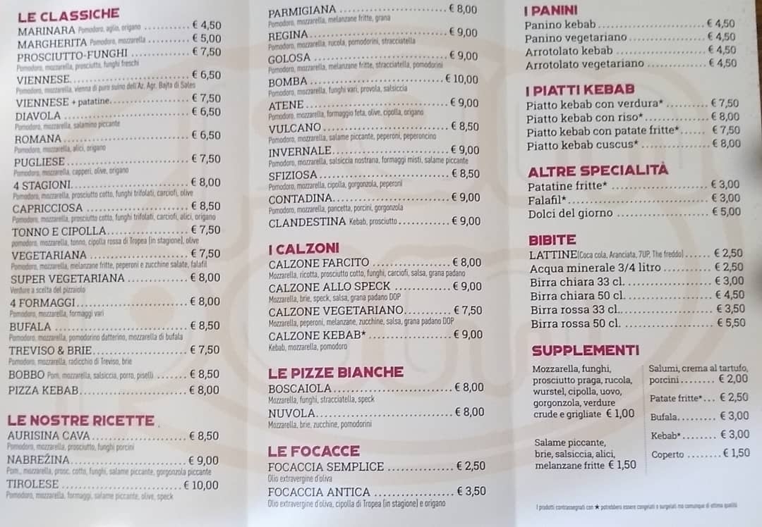 Menu Pizzeria Ristorante Pam Pam-1