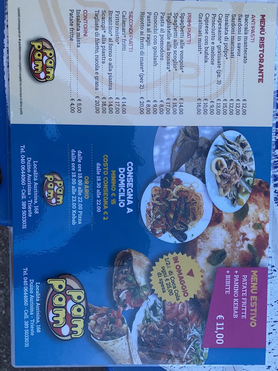 Menu Pizzeria Ristorante Pam Pam-10