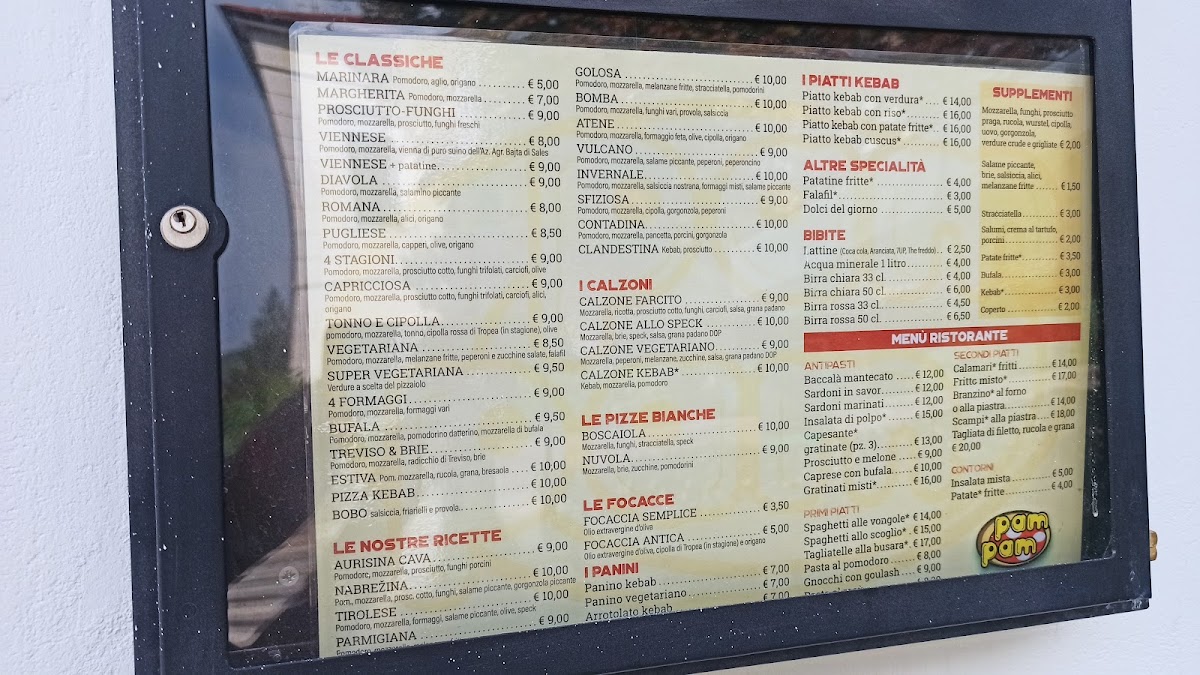 Menu Pizzeria Ristorante Pam Pam-2
