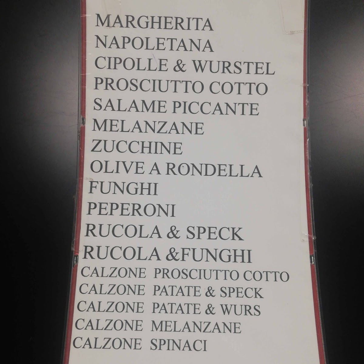 Menu Pizzeria Roma Di Torrico Marco & C. Snc-2