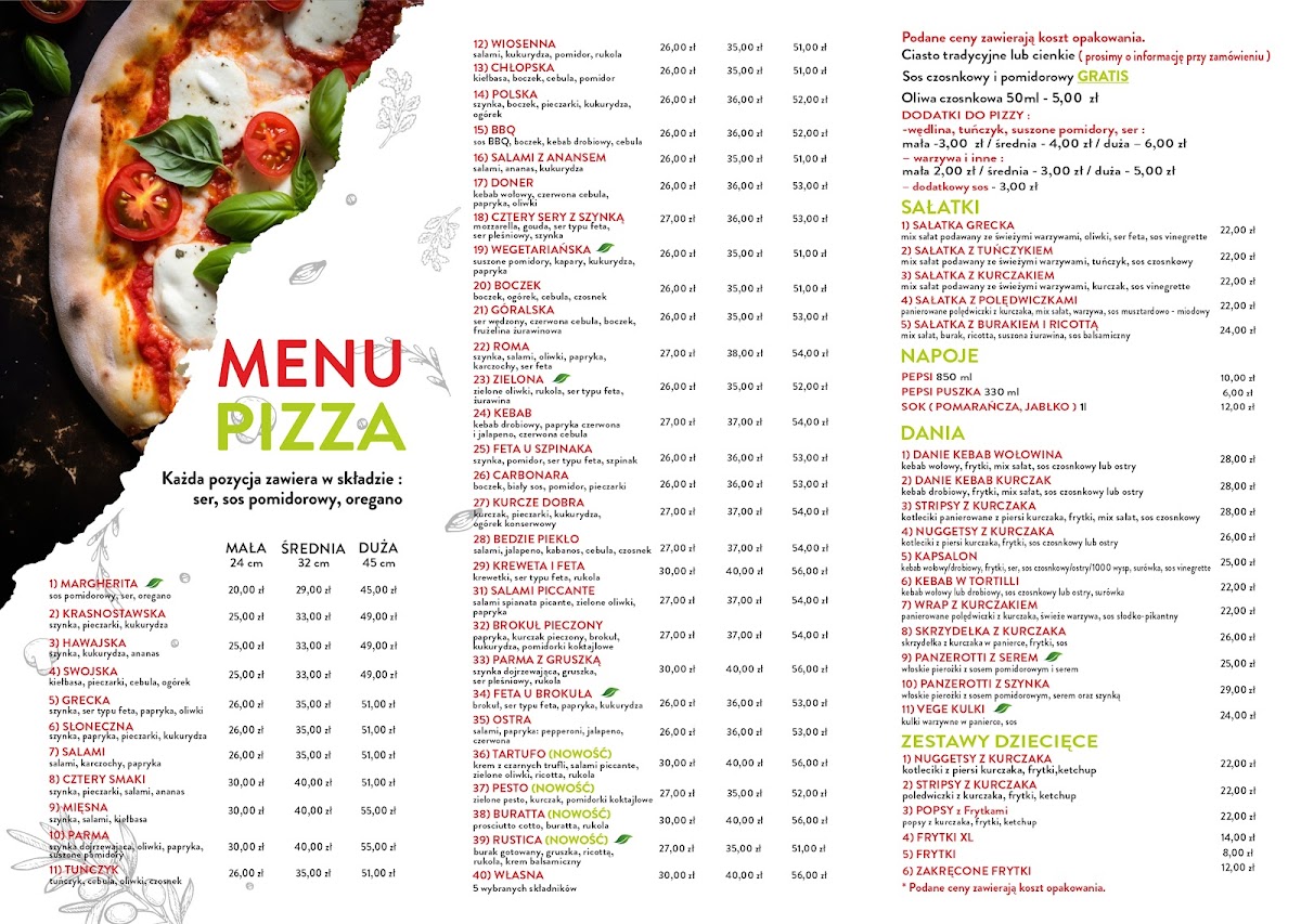 Menu Pizzeria Roma-1