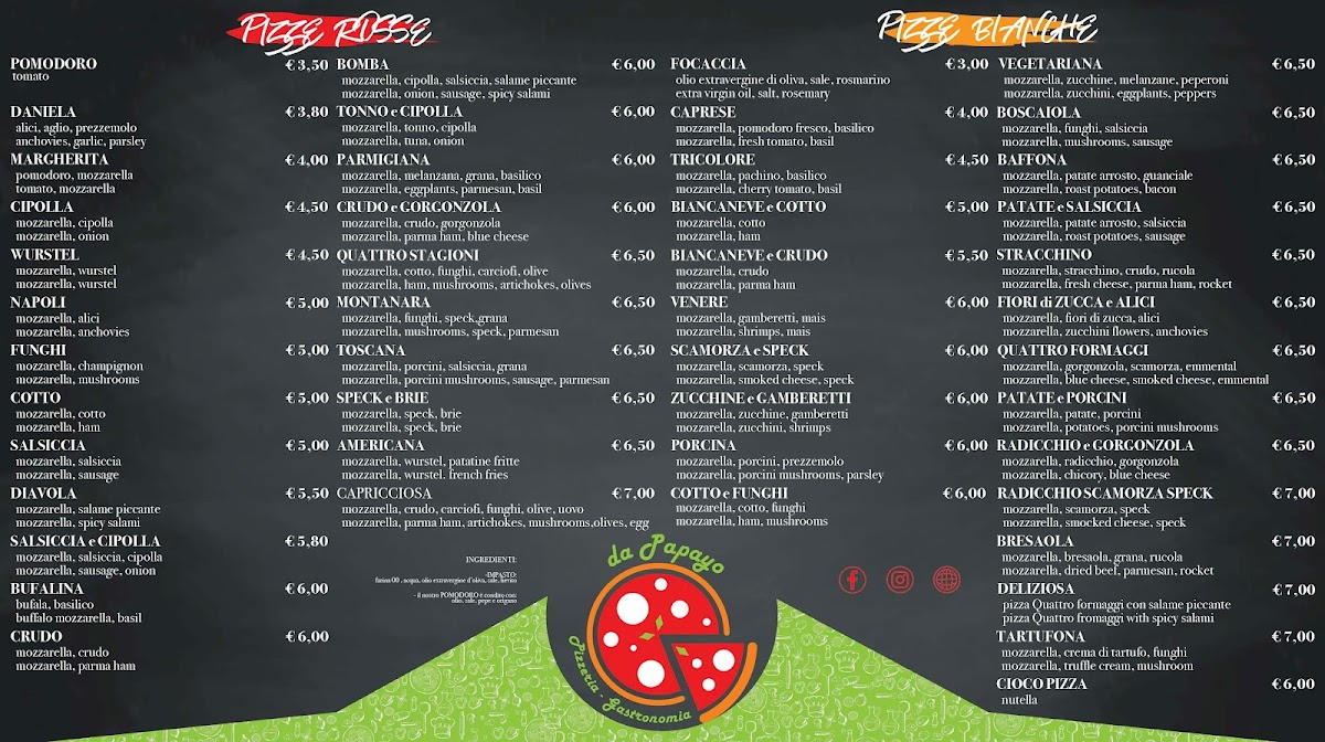 Menu Pizzeria Rosticceria Da Papayo Bolsena-5