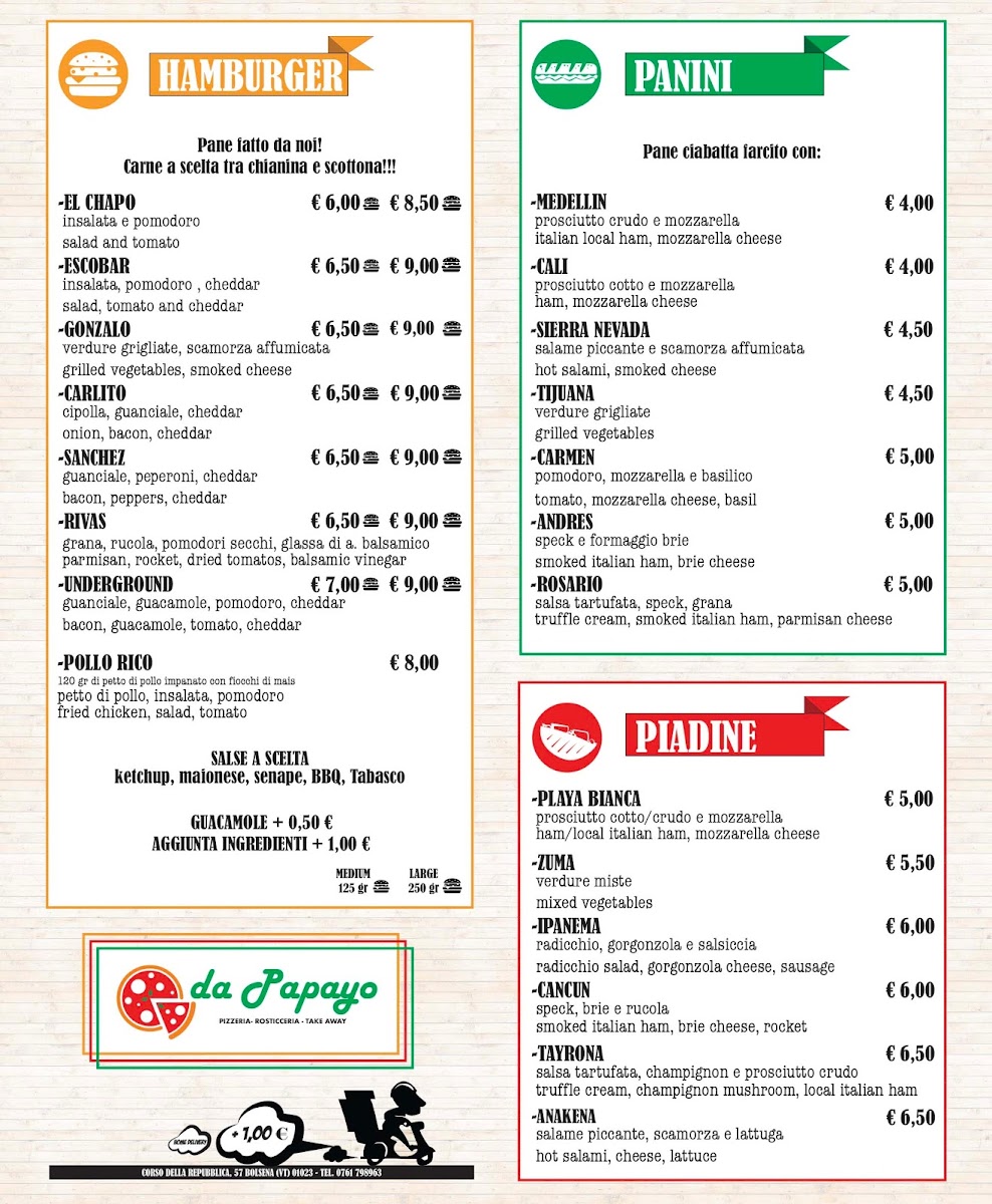 Menu Pizzeria Rosticceria Da Papayo Bolsena-6