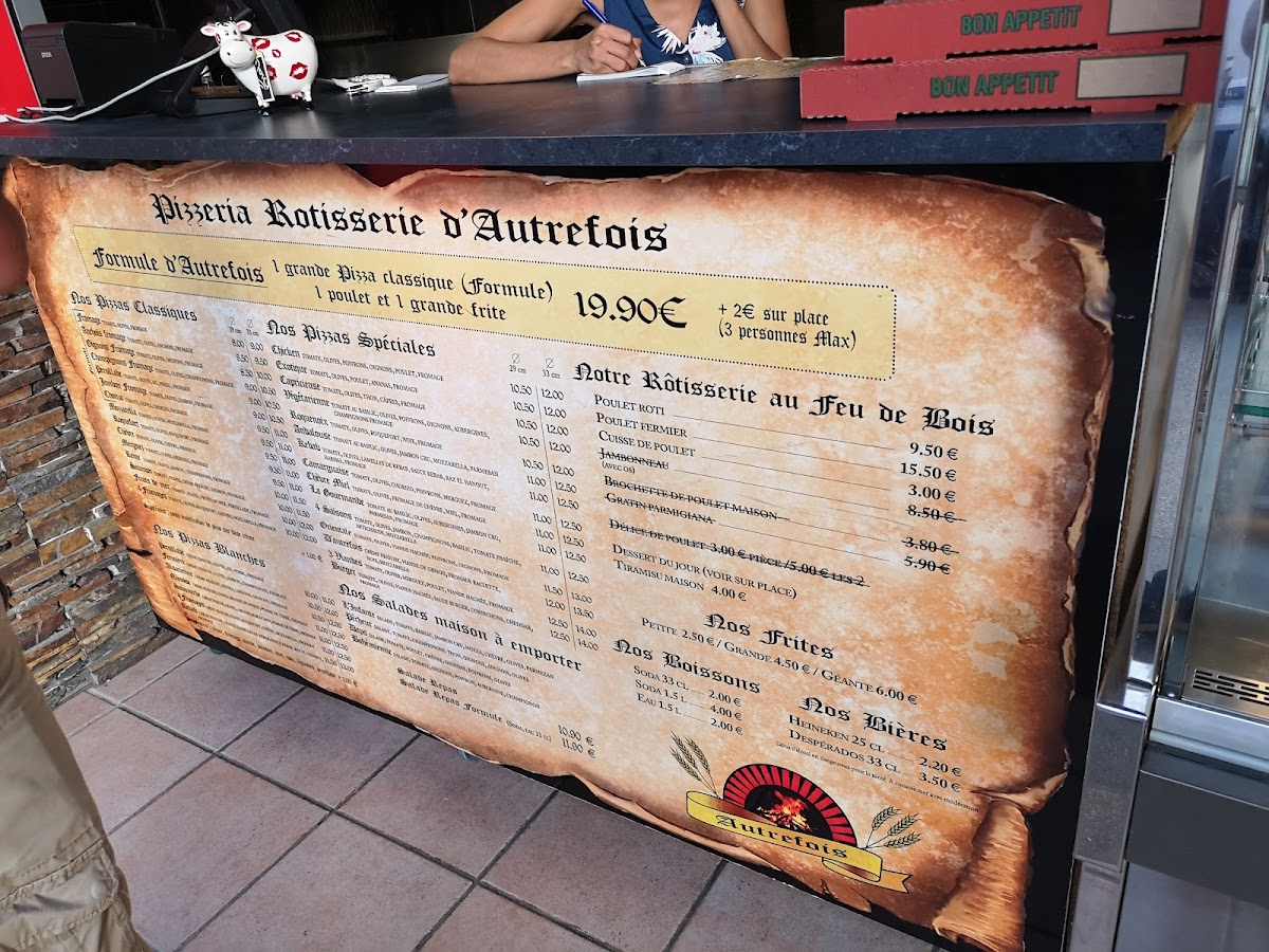Menu Pizzeria Rotisserie D'autrefois-9