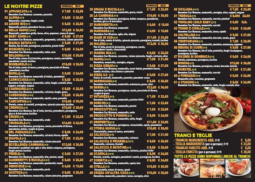 Menu Pizzeria San Giorgio Asporto & Kebab Corsico-1