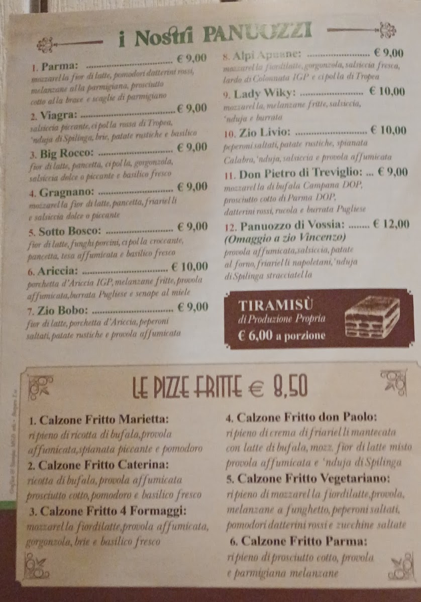 Menu Pizzeria Sient’A Mme Caselle Torinese-7