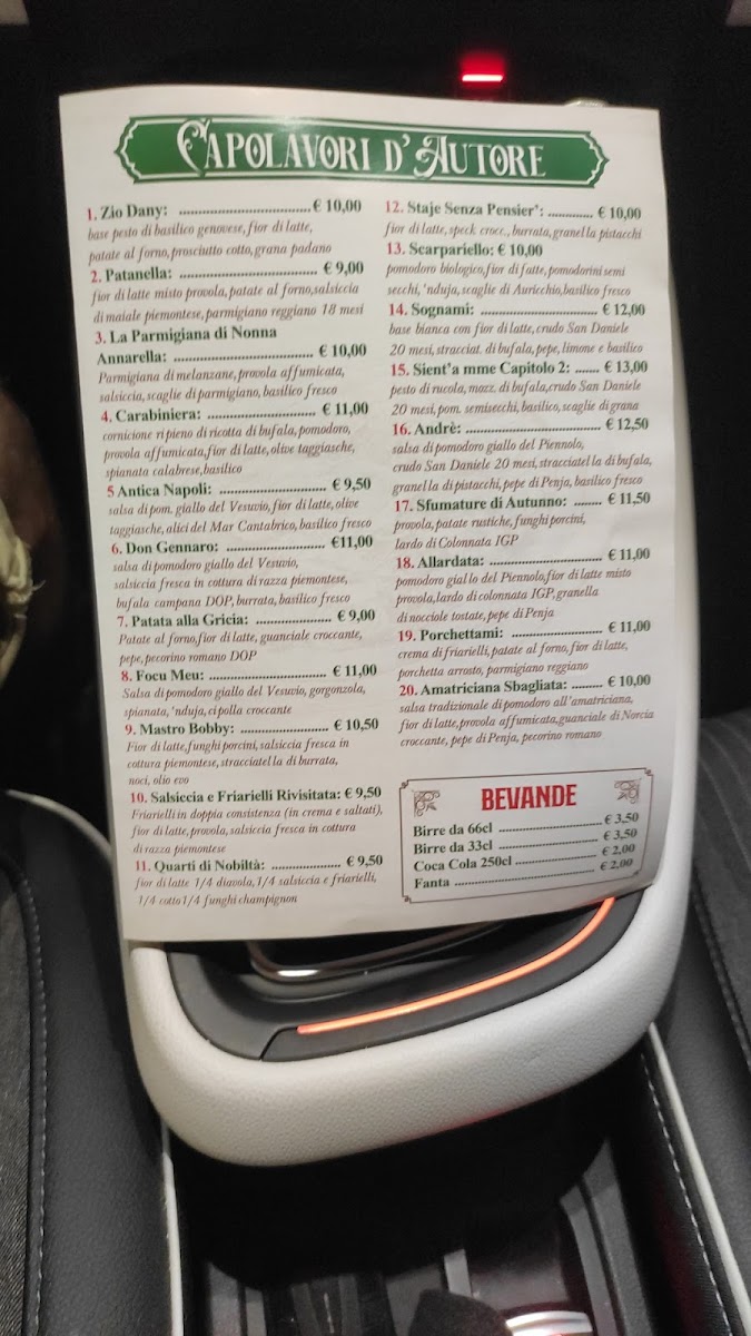 Menu Pizzeria Sient’A Mme Caselle Torinese-9