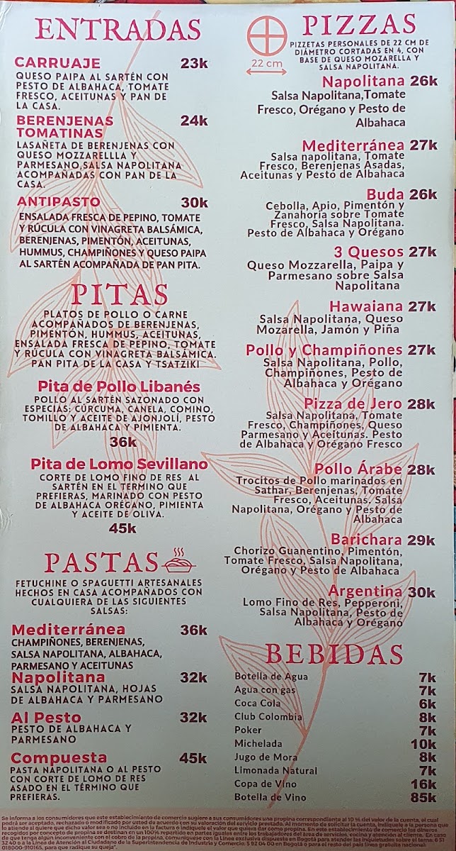 Menu Pizzería Siete Tigres-1