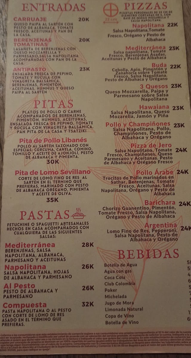 Menu Pizzería Siete Tigres-7