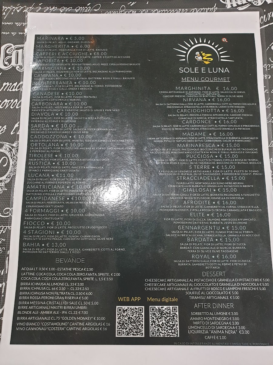 Menu Pizzeria Sole E Luna Cagliari-5