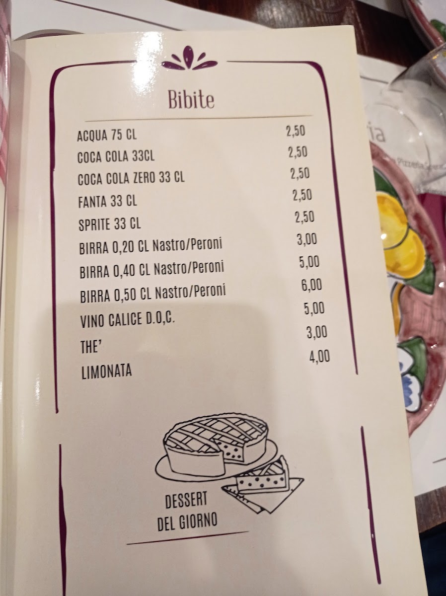 Menu Pizzeria Speranzella-1